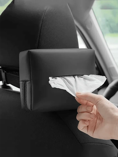 多功能车载纸巾盒，创意车载扶手纸巾架，后座安装式纸巾盒，汽车配件，汽车内饰配件，汽车装饰，汽车用品