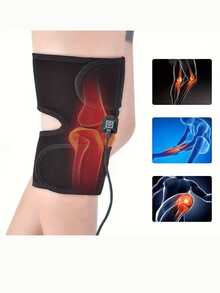 USB供电双头膝部按摩器，无需电池 - 三档加热腿部及膝部按摩器，舒适温暖，节日礼物，适合复活节、圣诞节、父亲节、母亲节赠送父母和朋友，圣诞礼物、暖手宝、男士礼物、圣诞袜填充物、可充电暖手宝 - 彩色 - 查看 3