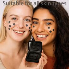 60 Sheets/Box Of Cute Star Acne Patches - Water-Based Gel Acne Mask Stickers, Alcohol Free, Fragrance Free, Gentle On The Skin, Deeply Cleanses Acne, Perfect For Party Decoration, Facial Patches, With Makeup Mirror, Christmas Gifts,Cheap,Stocking Stuffers,Makeup,Makeup Tools,Cheap Stuff,Gifts,Gifts For Women,Christmas Gifts
