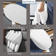 6-10 Pairs Spa Slippers, Non Slip Disposable Slippers For Guest, Washable Reusable, Which Can Be Used As Women Men, House, Indoor, Bathroom, Bedroom, Hotel, Bride Slippers Flip Flops Disposable Slippers Unisex Spa Slippers, Bulk Hotel Slippers, For Guest Use, Non-Slip Sole, Closed Toe, Soft, No Power Supply, Suitable For Bathroom, Weddings, Shoeless Homes