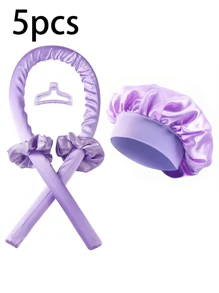 5pcs/Set Heatless Curling Rod HeadbandIncludes: No Heat Hair Curler, Satin Sleep Cap, No Heat Hair Band, Hair Rings,Soft Sleep Cap, Comfortable Hair Waver, Flexible Styling Tools,For For Women Long Hair Wavy & Curly Hairstyles, Slouchy Hair Curlers Styling Tools Home Bathroom Decor,Back To School,Travel Holiday Essentials,Hair Accessories For Women,Ideal Gift For Mom Or Girlfriend ,Heatless Hair Curler.,Hair Curlers,Curly Hair Brush,Rollers,Curly Hair Products,Curler,Rollers For Hair,Hair Curl,Curly Hair Tools,Hair Roller,Hair,Hair Rollers,Curly Hair,Heatless Curl,Heatless Curls,Hair Curler,Barber,Hair Tools,Hair Products,Hair Accessories,Hair Curlers,Barber Accessories,Travel,Rollers,Hair Stuff,Hair Accessories,Curly Hair Products,Curler,Rollers For Hair,Hairdressing Equipment,Accessories,Hair Curl,Curly Hair Tools,Hair Roller,Christmas,Barbershop,Hair Curling Iron, Barber Accessories, Hair Accessories, Curling Iron, Hairdressing