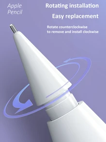 6-Pack Apple Pencil Tips 1/2 Gen & Pro | 3 Resistance Levels | Soft Universal Nibs For IPad Pro 2025-2018 | Stylus Pen Accessories