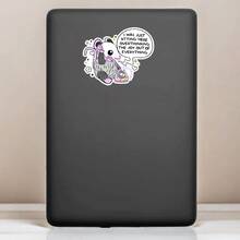1pc I Was Just Sitting Here Overthinking, Funny Sticker, Waterproof Sticker, Water Bottle Sticker, Kindle Sticker, Laptop Sticker, Valajo Design