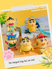 Cute Crayon Shin-chan Keychain, with Durable Cord and Cartoon Character Pendant, Practical Keyring for Daily Use, Outdoor Travel, and More - Perfect Gift for Kids, Teens, and Anime Fans, Featuring Popular Cartoon Design, Lightweight and Portable, Adds Fun to Keys, Bags, or Backp - 彩色 - 查看 12