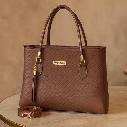 Bolsa Feminina Grande Alça Transversal Elegante Básica Minimalista Versátil