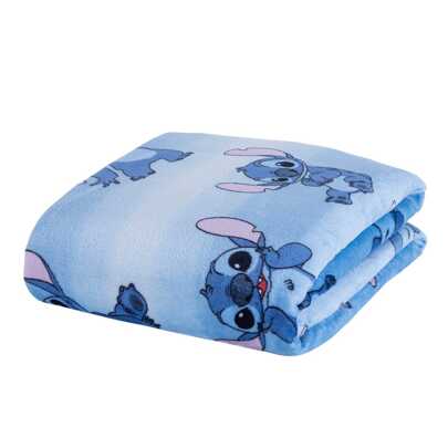  Cobertor Personagens Disney Stitch Mickey Solteiro 180g 2,20m X 1,50m Original Andreza Enxovais