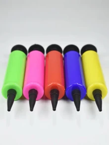 1/3 件气球充气机、手动泵、便携式脚踏泵、气球吹气机，适用于万圣节、圣诞节、派对用品、生日派对、庆典、婚礼、气球充气（颜色随机）