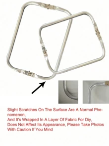 molletta quadrate in alluminio di varie dimensioni, cerniera per accessori da viaggio, supporto per borse a nuvola, molletta per apertura borse intrecciate, molletta per borse dorate come regalo per le donne