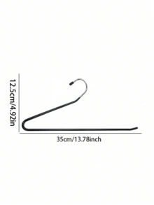 1/2/5/10/30pcs Stylish Modern Minimalist Black & Beige Swan-Shaped Non-Slip Pants Hangers Perfect For Effortless Clothes Organization, Ideal For Chic Home Decor, Closet Makeover, And Fashion-Forward Storage Solutions, Enhance Your Wardrobe Aesthetics And Maximize Space Efficiency With And Functional Hangers For Every Season And Occasion - Multicolor - View 2
