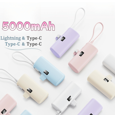 SanLao Wireless Charger Gifts For Mother, Family, Friends, Birthday, Summer Suitable For Outdoor Play, Shopping, Traveling, Portable Power Supply Display Battery Level