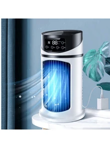 1 pezzo Condizionatore d'aria aggiornato 2025, raffreddatore con 6 velocità del vento e 3 nebbie di raffreddamento, ventilatore a raffreddamento a basso rumore, per stanza, scrivania, camera da letto, ufficio