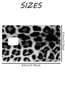 1pc Faux Leopard Print Credit Card Sticker, High-End Quality DIY Sticker, Favored By Social Media Beauty Bloggers, Leopard Print Lovers Must-Have, Decoration For Transit Card, Campus Card, Credit Card - Multicolor - View 15