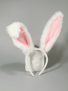 Furry bunny ears headband