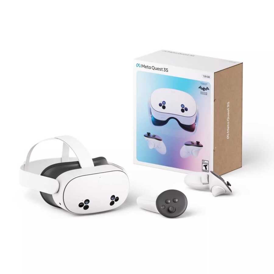 Meta Quest 3S 128GB - VR Headset - Wiress Virtual Reality Headset - White - View 1