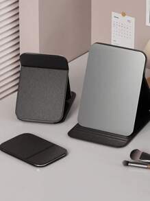 1/3-częściowe przenośne składane lustro do makijażu HD z regulowanym uchwytem, odpowiednie do akademika, salonu, sypialni i łazienki, przenośne lustro do makijażu na biurko, lustro stojące na biurku, ręczne lusterko do makijażu, regulowane lustro na biurko, salon, sypialnia, łazienka, wystrój domu, toaletka, akcesoria łazienkowe