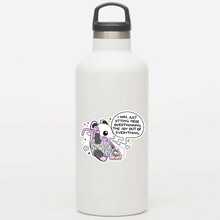 1pc I Was Just Sitting Here Overthinking, Funny Sticker, Waterproof Sticker, Water Bottle Sticker, Kindle Sticker, Laptop Sticker, Valajo Design