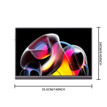 Veout 1pc Portable Display 16 "Touch Portable Display Mobile Phone Laptop Expansion Contrast Ratio 1000:1 Brightness 300cd/M Response Time 25ms Refresh Rate 60Hz