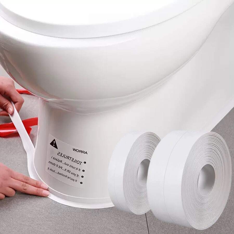 1/2 卷浴室和厕所填缝剂自粘式浴缸和墙壁密封胶带填缝密封剂填缝密封胶带适用于水槽、浴室、厕所、家居装饰、圣诞礼物、家居礼品、房间装饰