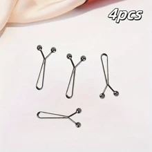 4/8/16/24pcs Invisible U-Shaped Clips - Non-Sewing Pants/Jeans Waist Reducer - Hem Fixers For Sleeves And Curtains - Multicolor - View 18