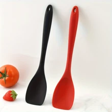 升级硅胶刮刀勺，耐热橡胶勺，无缝不粘柔性刮刀，沙拉搅拌勺，烘焙搅拌工具，厨房烹饪工具 - 多色的 - 查看 5