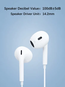 Type C Wired Earphones, 3.5mm Jack Round Plug, USB C Earbuds,Headphones Electronic Calls & Music Bass Stereo In-Ear Headphones Headset Compatible With Ipad/Pc