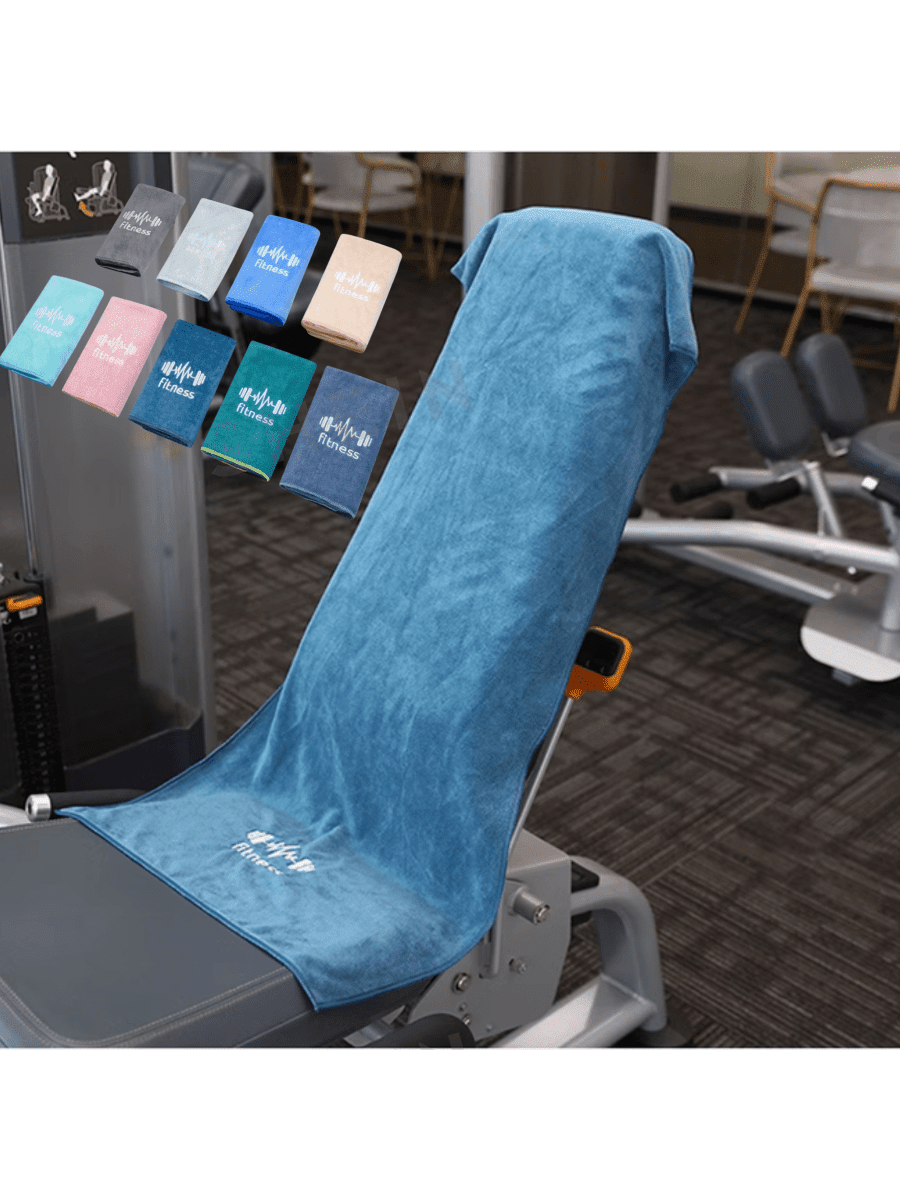 1 multifunctionele ultrafijne vezelige, zweetabsorberende sporthanddoek, extra brede, snel drogende handdoek, geschikt voor hardlopen in de buitenlucht, mat voor fitnessapparatuur, decoratieve geborduurde gezichtshanddoek, badhanddoek voor de douche