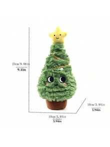 可爱拟人化笑脸马克杯圣诞树花环礼盒毛绒玩具节日装饰圣诞礼物 - 彩色 - 查看 9