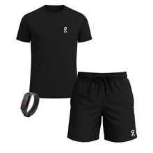 Men's Dry Fit T-Shirt Lightweight Breathable Fabric Various Colors Highest Quality - 黑色 - 查看 1