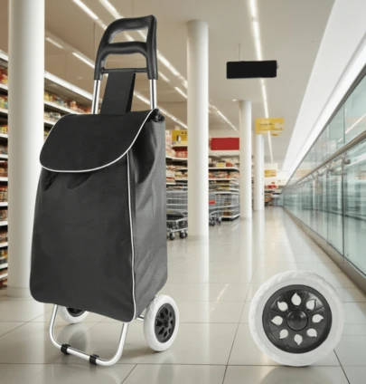 Lislark Shopping Cart Large Lightweight Folding Trolleys Waterproof Bag 2 Wheel Large