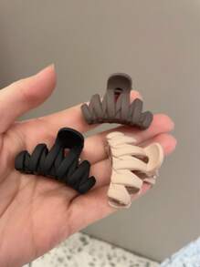 3 piezas Pinzas de plástico medianas para el cabello de mujer, accesorios para el cabello, accesorios de otoño, pinzas para el cabello de invierno, accesorios para atuendos de vacaciones para mujer