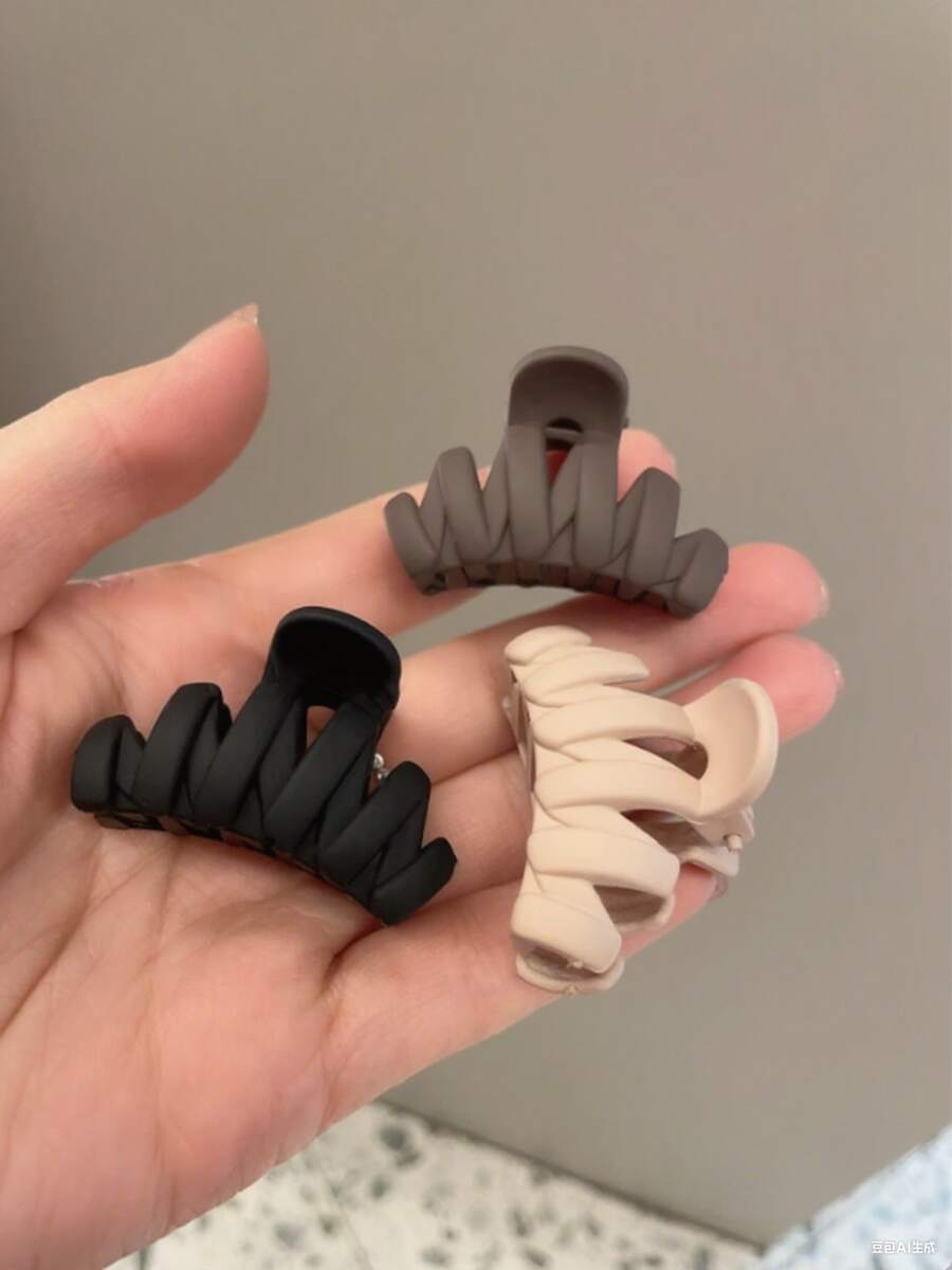 3 piezas Pinzas de plástico medianas para el cabello de mujer, accesorios para el cabello, accesorios de otoño, pinzas para el cabello de invierno, accesorios para atuendos de vacaciones para mujer