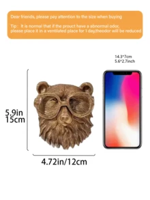 Animal Heads Wall Decor, Faux Deer Head Mount, Animal Sculptures Wall Decor, Resin Animal Head Wall Hanging Decoration For Living Room Bedroom Kitchen Gift,Deer