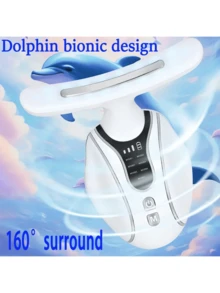 Belovedone 1 件可充电面部和颈部按摩器，7 色 LED 光疗颈部美容仪，强脉冲颈部面部美容仪紧致工具 - 热能嫩肤仪，令肌肤光滑紧致 - 白色 - 查看 8