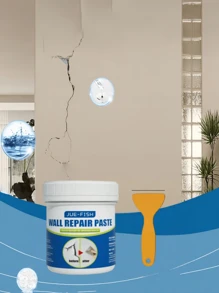神奇墙面修补膏——轻松修补裂缝和孔洞！修补后消除色差，无需打磨，60秒快速干燥至白色（保护您的押金！）——租户和房主们，赶紧抢购，数量有限！