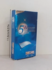 PAORPEVM 3D/5D/9D牙齿美白贴,14/28/56片装专业美白贴,去除牙渍 - 薄荷味,每包2片 - 彩色 - 查看 10