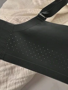 3 件套无钢圈无缝轻薄聚拢文胸，可调节宽肩带，舒适透气，优雅纯色女士内衣，黑色/红色/灰色 - 彩色 - 查看 7