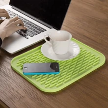 Silicone Heat-Resistant Mats, Pot Mat, Rectangular Trivet Set For Hot Pots, Dishes, Coaster & Placemat Use, Multifunctional Table Protection, Kitchen Stuff