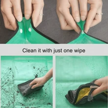 1pc Foldable Green Plant Repotting Mat, Suitable For Indoor Potted Plants And Succulents Care, Waterproof Thickened PE Mat, Easy To Clean, Large Foldable Plant Pot Mat, Gardening Tool