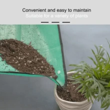 1pc Foldable Green Plant Repotting Mat, Suitable For Indoor Potted Plants And Succulents Care, Waterproof Thickened PE Mat, Easy To Clean, Large Foldable Plant Pot Mat, Gardening Tool