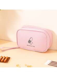 Portable Medicine Storage Bag, Waterproof Large Capacity Travel Essential, Suitable For Home, Car, Outdoor, Camping, Hiking, Can Be Used As Storage Bag, Cosmetic Bag, Travel Organizer, Large Capacity Cosmetic Box, Multi-Purpose - Multicolor - View 15