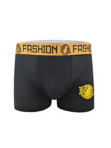 4-Piece Set Of High-End Black Gold Men's Boxer Shorts, Teen Men's Underwear, Summer Breathable Men's Boxer Shorts For Gifting Boyfriends, Machine Washable