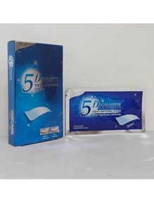 PAORPEVM 3D/5D/9D牙齿美白贴,14/28/56片装专业美白贴,去除牙渍 - 薄荷味,每包2片 - 彩色 - 查看 9