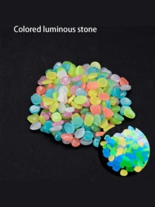 1cm Small Artificial Night-Shining Stone Vase Decoration Potted Plant Glowing Stone 0.5g Fluorescent Fish Tank Scenery Pebble,Garden,Garden Decor,Outdoor Decor,Home Decor