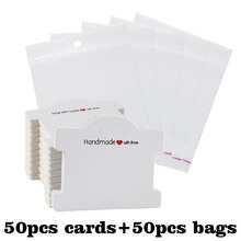 50pcs Bracelet Display Cards & 50pcs Opp Clear Bracelet Packaging Bags For Small Business Hanging Jewelry Cards Business Packaging Supplies For Selling Bracelet Necklace Earrings - Ideal For Wedding, Party, Christmas, Halloween, New Year Gift Packaging - Display Card - View 8