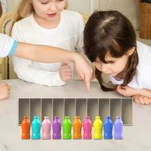 1 Pc Creative Color Sorting Toys Sensory Drink Color Sorter Tabletop Game Early Learning Logical Thinking Puzzle Toy For Schools Traveling Birthday Gifts