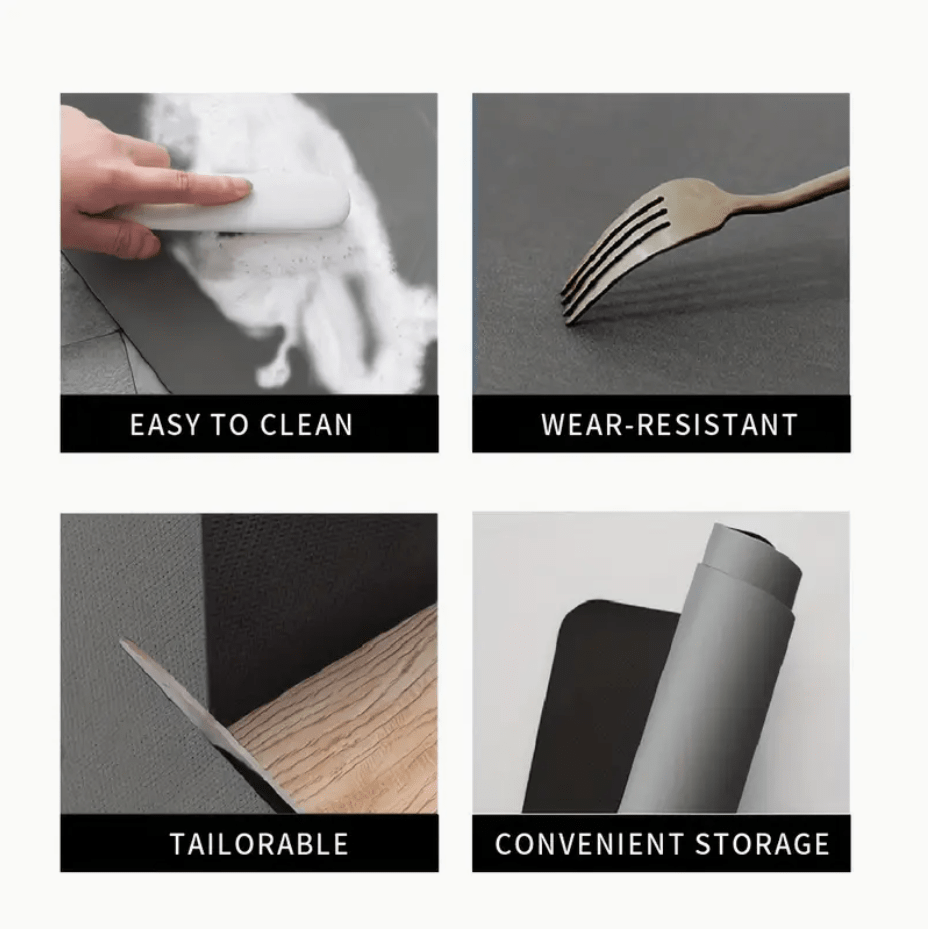 1 件白色大理石印花厨房台面垫、碗碟干燥垫、咖啡吧台垫、软橡胶底防滑耐热排水垫，吸水性强，耐用，适用于厨房、餐厅、露台餐桌装饰、厨房用品 - 彩色 - 查看 7