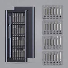 27-In-1 Precision Screwdriver Set, [Bearing Steel] Small Magnetic Mini Repair Tool Kit, Suitable For Phones, Computers, Watches, Laptops, Game Consoles, Glasses, Electronics - Style a - View 6