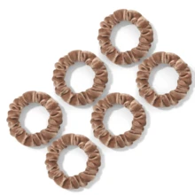 6pcs/10pcs Multicolor Velvet Scrunchies, Suitable For Girls/Women, Ponytail Hair Ties, Non-Damaging Hair Accessories ,Hair Rope Hair Ties Head Accessories Rubber Bands Beauty Home Bedroom Decor Hair Elastics,Festival,Party - Multicolor - View 27