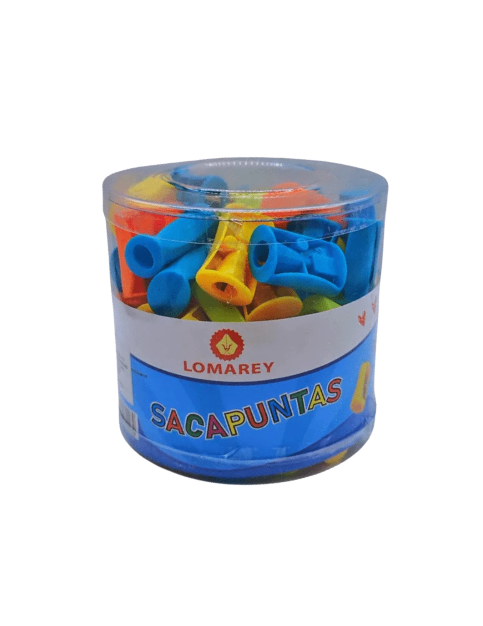 Sacapuntas Escolar Bote Con 72pz Hogar Oficina Escuela - Multicolor - Ver 1