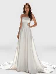 Woman White Sweetheart Wedding Dresses, For Bride A Line Simple Boho Wedding Gowns Women's Prom Party Dresses,  Halloween Gift, Perfect Holiday Gift Suit For Many Occaisons Such As Bohemian Beach Wedding; Garden Or Park And Church Wedding;Vintage Country Wedding;Formal Evening Party Or Prom Party And Other Special Occasions